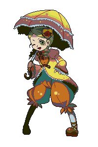 Rating: Safe Score: 0 Tags: 1girl full_body green_eyes green_hair holding_umbrella image kanaria long_sleeves one_eye_closed pantyhose parasol pixel_art smile solo standing umbrella User: admin