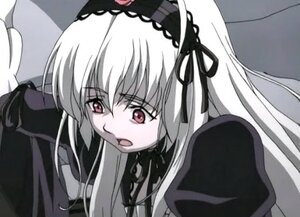 Rating: Safe Score: 0 Tags: 1girl auto_tagged black_wings dress frilled_sleeves frills hairband image long_hair long_sleeves open_mouth pink_eyes puffy_sleeves solo suigintou upper_body wings User: admin