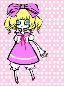 Rating: Safe Score: 0 Tags: 1girl aqua_eyes blonde_hair bloomers blush_stickers bow color_guide dress drill_hair halftone halftone_background hina_ichigo hinaichigo image long_sleeves pink_bow polka_dot polka_dot_background polka_dot_bikini polka_dot_bow polka_dot_bra polka_dot_dress polka_dot_legwear polka_dot_panties polka_dot_ribbon short_hair solo standing twin_drills underwear white_bloomers User: admin