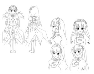 Rating: Safe Score: 0 Tags: 1girl blush character_sheet concept_art full_body hairband image jewelry lineart long_hair long_sleeves looking_at_viewer monochrome multiple_views ribbon simple_background smile solo standing suigintou very_long_hair white_background wings User: admin