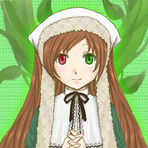 Rating: Safe Score: 0 Tags: 1girl black_ribbon blush brown_hair dress green_background green_eyes hat head_scarf heterochromia image long_hair long_sleeves looking_at_viewer outdoors red_eyes smile solo suiseiseki upper_body User: admin