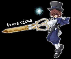 Rating: Safe Score: 0 Tags: 1girl brown_hair full_body hat image long_sleeves looking_at_viewer red_eyes shoes solo souseiseki top_hat weapon User: admin