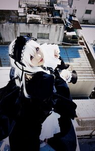 Rating: Safe Score: 0 Tags: 1girl 3d building city dress frills gothic_lolita hairband lolita_fashion lolita_hairband long_hair long_sleeves photo silver_hair solo suigintou User: admin