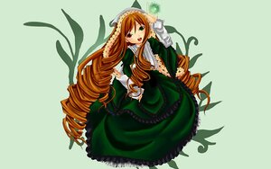 Rating: Safe Score: 0 Tags: 1girl brown_hair dress drill_hair frills green_background green_dress green_eyes hat heterochromia image long_hair long_sleeves looking_at_viewer open_mouth red_eyes simple_background solo suiseiseki twin_drills twintails very_long_hair User: admin