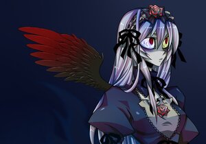 Rating: Safe Score: 0 Tags: 1girl bad_id bad_pixiv_id bangs black_wings dress feathered_wings flower frills gothic hairband image long_hair looking_at_viewer red_eyes ribbon rose rozen_maiden senmu_(0107) solo suigintou upper_body wings User: admin