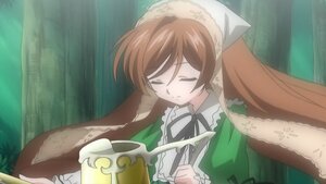 Rating: Safe Score: 0 Tags: 1girl brown_hair closed_eyes dress frills green_dress head_scarf image long_hair long_sleeves outdoors ribbon solo suiseiseki very_long_hair watering_can User: admin
