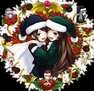 Rating: Safe Score: 0 Tags: 2girls 6+girls antlers apple bell black_santa_costume blonde_hair brown_hair cake candy_cane cherry chiko_(kanhogo) christmas christmas_ornaments christmas_tree eila_ilmatar_juutilainen food fruit gift grapes green_eyes green_santa_costume hat holly image long_hair long_sleeves merry_christmas multiple_girls one_eye_closed open_mouth pair pastry pinecone reindeer reindeer_costume rozen_maiden sack santa_costume santa_hat short_hair siblings sisters smile souseiseki strawberry suiseiseki tomato twins wreath User: admin