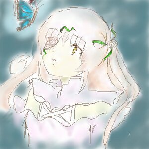 Rating: Safe Score: 0 Tags: 1girl bangs closed_mouth flower hair_ornament image kirakishou rose short_hair solo upper_body veil white_flower white_rose yellow_eyes User: admin