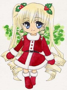 Rating: Safe Score: 0 Tags: 1girl blonde_hair blue_eyes boots christmas dress drill_hair hair_ornament image long_hair long_sleeves ringlets santa_costume shinku smile solo twin_drills twintails very_long_hair User: admin
