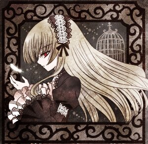 Rating: Safe Score: 0 Tags: 1girl blonde_hair dress frills hairband image juliet_sleeves long_hair long_sleeves profile puffy_sleeves red_eyes solo suigintou upper_body very_long_hair User: admin