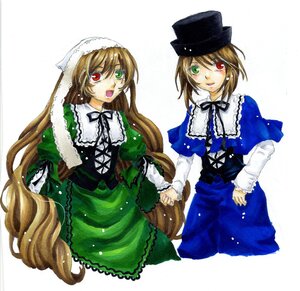 Rating: Safe Score: 0 Tags: 2girls :d blue_dress brown_hair dress frills green_dress green_eyes hat head_scarf heterochromia holding_hands image long_hair long_sleeves looking_at_viewer multiple_girls open_mouth pair red_eyes short_hair siblings simple_background sisters smile souseiseki suiseiseki top_hat twins very_long_hair white_background User: admin