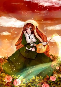 Rating: Safe Score: 0 Tags: 1girl brown_hair dress flower frills green_eyes heterochromia image long_hair long_sleeves orange_flower pink_flower pink_rose purple_rose red_eyes red_flower red_rose rose sky solo suiseiseki twintails very_long_hair watering_can wings yellow_flower yellow_rose User: admin