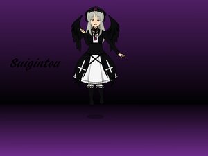 Rating: Safe Score: 0 Tags: 1girl black_wings dress frills full_body hairband image long_sleeves looking_at_viewer ribbon solo standing suigintou wings User: admin