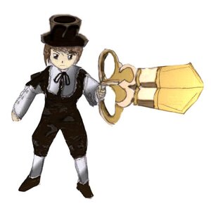 Rating: Safe Score: 0 Tags: 1girl brown_hair full_body hat image long_sleeves short_hair simple_background solo souseiseki standing tail top_hat white_background User: admin