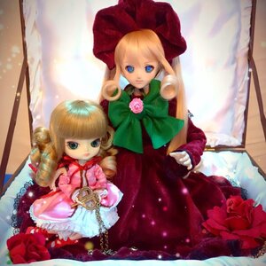 Rating: Safe Score: 0 Tags: 2girls bangs blonde_hair blue_eyes bow bowtie curtains doll dress drill_hair flower green_bow long_hair looking_at_viewer multiple_dolls multiple_girls pink_bow pink_dress pink_flower pink_rose red_dress red_flower red_rose rose shinku sitting tagme window User: admin