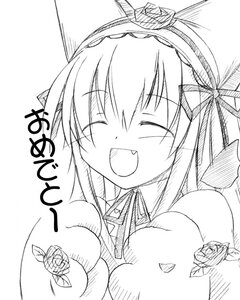 Rating: Safe Score: 0 Tags: 1girl ^_^ animal_ears animal_hands blush bouquet cat_ears closed_eyes fang flower greyscale hat hat_flower image long_hair monochrome open_mouth red_flower red_rose ribbon rose rozen_maiden smile solo suigintou takami_ryou User: admin