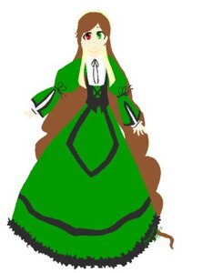 Rating: Safe Score: 0 Tags: 1girl brown_hair dress full_body green_dress green_eyes heterochromia image long_hair long_sleeves looking_at_viewer red_eyes ribbon simple_background solo standing suiseiseki very_long_hair white_background User: admin
