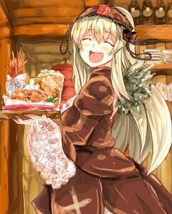 Rating: Safe Score: 0 Tags: 1girl :d ^_^ blonde_hair blush closed_eyes commentary_request dress food french_fries frills hairband happy image lolita_hairband long_hair open_mouth rozen_maiden smile solo suigintou umitsuki white_hair wide_sleeves wings User: admin