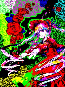 Rating: Safe Score: 0 Tags: 1girl dress flower hat image long_hair red_flower red_rose rose shinku solo thorns User: admin