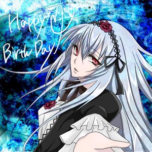 Rating: Safe Score: 0 Tags: 1girl album_cover dress flower hairband image long_hair looking_at_viewer red_eyes ribbon rose silver_hair solo suigintou User: admin