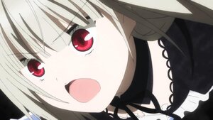 Rating: Safe Score: 3 Tags: 1girl :d bangs black_choker black_dress blush choker close-up eyebrows_visible_through_hair fang image looking_at_viewer open_mouth red_eyes smile solo suigintou User: admin