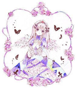 Rating: Safe Score: 0 Tags: 1girl blue_rose bug butterfly dress flower frills hairband image insect long_hair looking_at_viewer pink_flower pink_rose purple_flower purple_rose red_flower red_rose ribbon rose solo suigintou thorns traditional_media white_rose wings User: admin