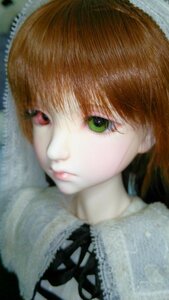 Rating: Safe Score: 0 Tags: 1girl bangs blurry brown_hair closed_mouth depth_of_field doll eyelashes green_eyes lips looking_at_viewer portrait solo suiseiseki User: admin