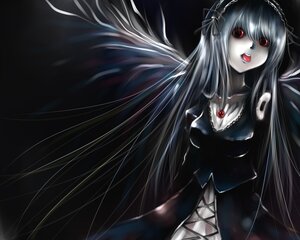 Rating: Safe Score: 0 Tags: 1girl auto_tagged black_wings dress flower frills hairband image long_hair long_sleeves looking_at_viewer red_eyes rose solo suigintou very_long_hair wings User: admin