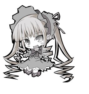 Rating: Safe Score: 0 Tags: 1girl blush_stickers bow bowtie chibi dress drill_hair full_body greyscale image long_hair long_sleeves monochrome open_mouth ribbon shinku smile solo standing twintails very_long_hair User: admin