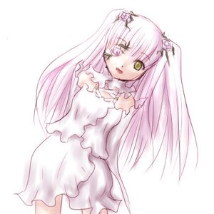 Rating: Safe Score: 0 Tags: 1girl :d bare_shoulders cowboy_shot dress frills image kirakishou long_hair looking_at_viewer open_mouth pink_hair simple_background smile solo striped vertical_stripes very_long_hair white_background white_dress User: admin
