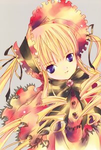 Rating: Safe Score: 0 Tags: 1girl auto_tagged blonde_hair blue_eyes bonnet dress drill_hair frills image long_hair long_sleeves looking_at_viewer red_dress shinku sidelocks simple_background solo twin_drills twintails User: admin