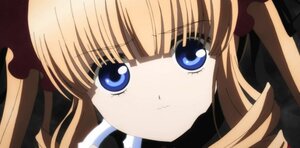 Rating: Safe Score: 0 Tags: 1girl bangs blonde_hair blue_eyes blunt_bangs close-up face frills image looking_at_viewer shinku solo User: admin