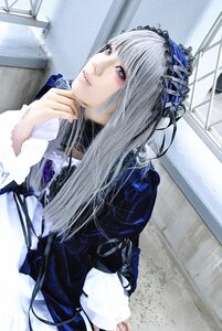 Rating: Safe Score: 0 Tags: 1girl bangs blue_eyes closed_mouth dress gothic_lolita indoors lips lolita_fashion long_hair long_sleeves looking_at_viewer ribbon solo suigintou User: admin