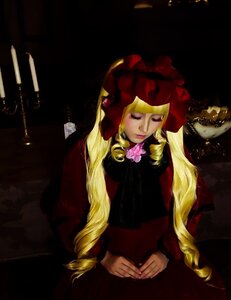 Rating: Safe Score: 0 Tags: 1girl blonde_hair candle closed_eyes closed_mouth dress drill_hair flower lips long_hair long_sleeves shinku sitting solo twin_drills twintails very_long_hair User: admin