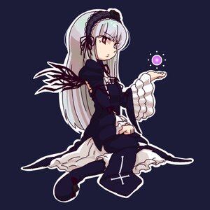 Rating: Safe Score: 0 Tags: 1girl dress frills full_body hairband image long_hair long_sleeves red_eyes silver_hair simple_background solo suigintou very_long_hair wings User: admin