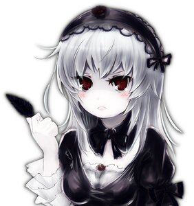 Rating: Safe Score: 0 Tags: 1girl :< auto_tagged blush bow breasts cleavage commentary_request detached_collar dress feathers flower frown gothic_lolita hairband image jakku lolita_fashion long_hair looking_at_viewer pale_skin photoshop_(medium) possible_duplicate puffy_short_sleeves puffy_sleeves red_eyes rose rozen_maiden silver_hair simple_background solo striped suigintou white_background User: admin
