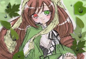 Rating: Safe Score: 0 Tags: 1girl auto_tagged brown_hair dress green_dress green_eyes heterochromia image long_hair long_sleeves looking_at_viewer red_eyes smile solo suiseiseki very_long_hair watering_can User: admin