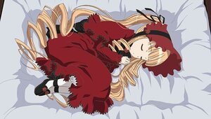 Rating: Safe Score: 0 Tags: 1girl blonde_hair bonnet bow closed_eyes dress drill_hair full_body image long_hair long_sleeves lying on_side red_dress shinku shoes sleeping solo twintails very_long_hair User: admin