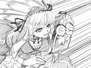 Rating: Safe Score: 0 Tags: 1girl auto_tagged dress greyscale image long_hair long_sleeves monochrome sketch solo suigintou User: admin