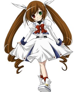 Rating: Safe Score: 0 Tags: 1girl artist_request blush bow bowtie brown_hair clothes_lift dress full_body green_eyes heterochromia image long_hair long_sleeves looking_at_viewer lyrical_nanoha mahou_shoujo_lyrical_nanoha red_bow red_eyes rozen_maiden skirt skirt_lift smile solo standing suiseiseki takamachi_nanoha twintails very_long_hair white_background white_dress User: admin