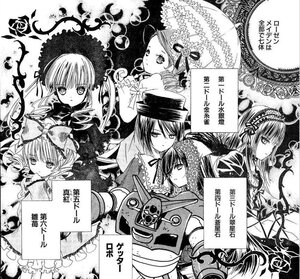 Rating: Safe Score: 0 Tags: 6+girls auto_tagged bonnet bow chinese_text dress eyepatch flower greyscale hairband hat hina_ichigo image kanaria long_hair monochrome multiple multiple_girls ribbon rose shinku siblings sisters souseiseki suigintou suiseiseki tagme top_hat User: admin