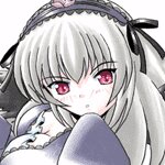 Rating: Explicit Score: 0 Tags: 1girl blush dress frills image long_sleeves looking_at_viewer mosaic_censoring red_eyes solo suigintou white_background wings User: admin