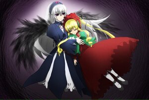 Rating: Safe Score: 0 Tags: 2girls black_wings blonde_hair closed_eyes dress frills full_body hairband image long_hair long_sleeves multiple_girls pair red_dress rose shinku silver_hair sleeping suigintou very_long_hair wings User: admin