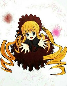 Rating: Safe Score: 0 Tags: 1girl :d bangs blonde_hair blue_eyes dress drill_hair full_body image long_hair long_sleeves looking_at_viewer open_mouth red_dress shinku smile solo twin_drills very_long_hair white_background User: admin