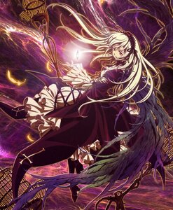 Rating: Safe Score: 0 Tags: 1girl black_wings dress feathered_wings feathers floating_hair flower frills hairband image long_hair long_sleeves looking_at_viewer red_eyes ribbon rose silver_hair solo suigintou very_long_hair wings User: admin