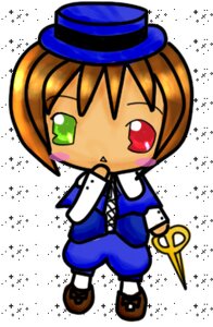 Rating: Safe Score: 0 Tags: 1boy blush_stickers brown_hair chibi full_body green_eyes hat image long_sleeves red_eyes simple_background solo souseiseki standing top_hat white_background User: admin