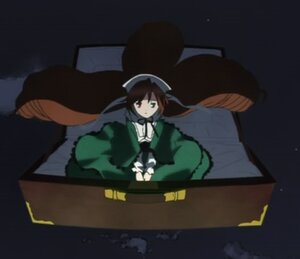 Rating: Safe Score: 0 Tags: 1girl bangs blurry brown_hair closed_mouth depth_of_field dress green_dress image long_hair long_sleeves sitting solo suiseiseki very_long_hair User: admin