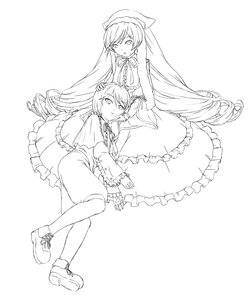 Rating: Safe Score: 0 Tags: 2girls :d blush collar cozy dress drill_hair frilled_dress frills full_body greyscale hat head_scarf image incest lap_pillow layered_dress long_hair long_sleeves monochrome multiple_girls open_mouth pair rozen_maiden siblings simple_background sisters smile souseiseki striped suiseiseki twin_drills twins twintails vertical_stripes very_long_hair white_background yuri User: admin