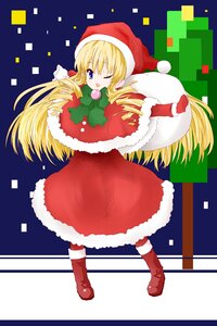 Rating: Safe Score: 0 Tags: 1girl blonde_hair blue_eyes boots drill_hair full_body gloves hair_ornament hat image long_hair one_eye_closed open_mouth red_gloves shinku solo User: admin