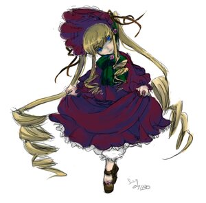 Rating: Safe Score: 0 Tags: 1girl blonde_hair bloomers blue_eyes bonnet bow bowtie dress drill_hair flower full_body image long_hair long_sleeves looking_at_viewer red_dress rose shinku simple_background solo standing twin_drills twintails underwear very_long_hair white_background User: admin